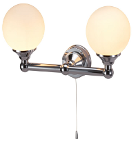 Edwardian Double Round Lights with Pull Cord 